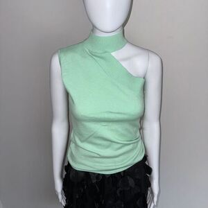 S by Serena‎ One shoulder Mint Green Top size L